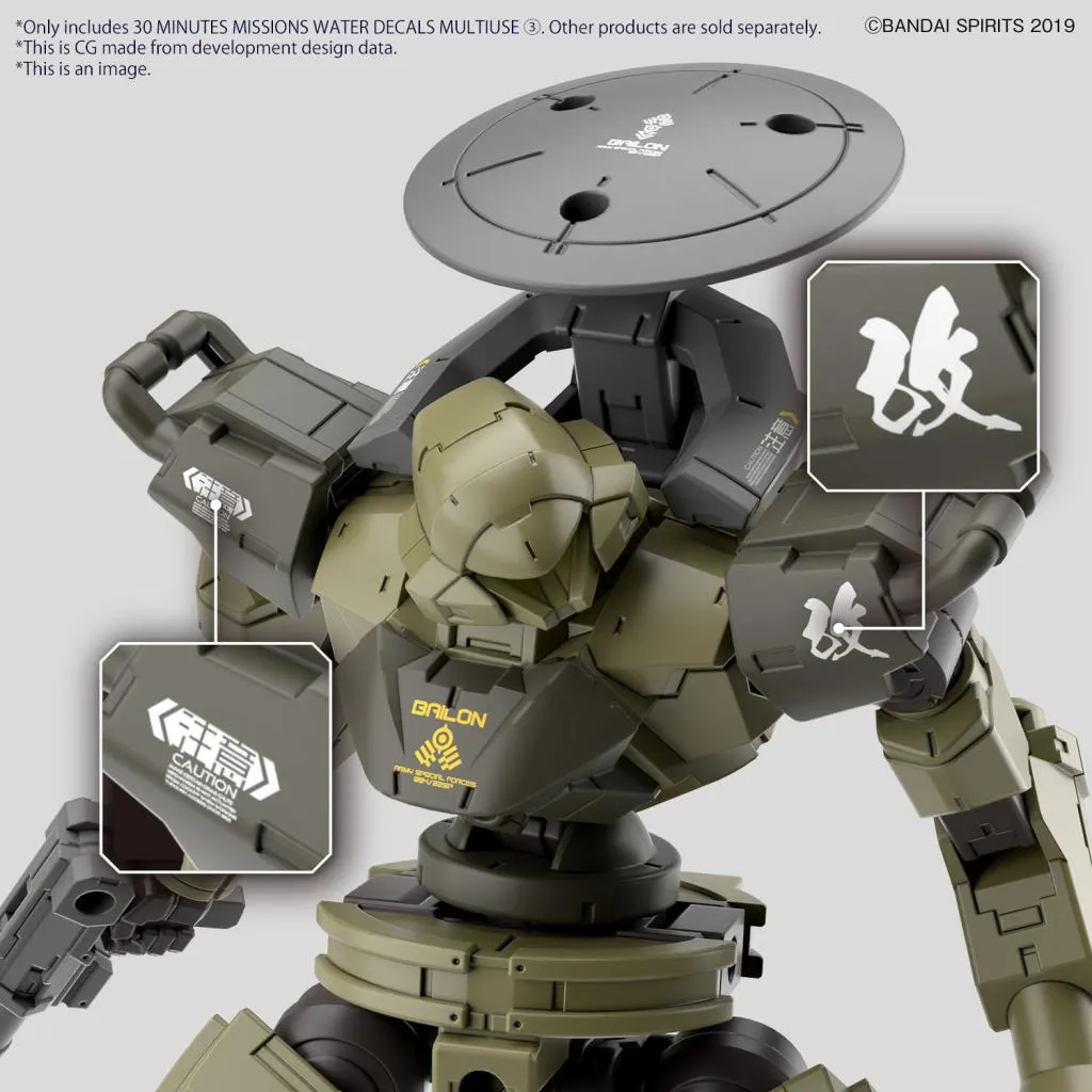 30MM - Water Decals Multiuse 3 - Model Kit